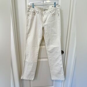 White House Black Market Noir Cut White Women's Jeans Size 12